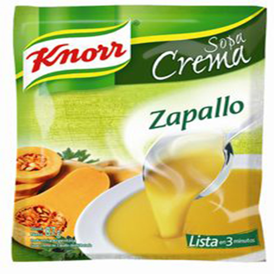 SOPA CREMA ZAPALLO KNOR