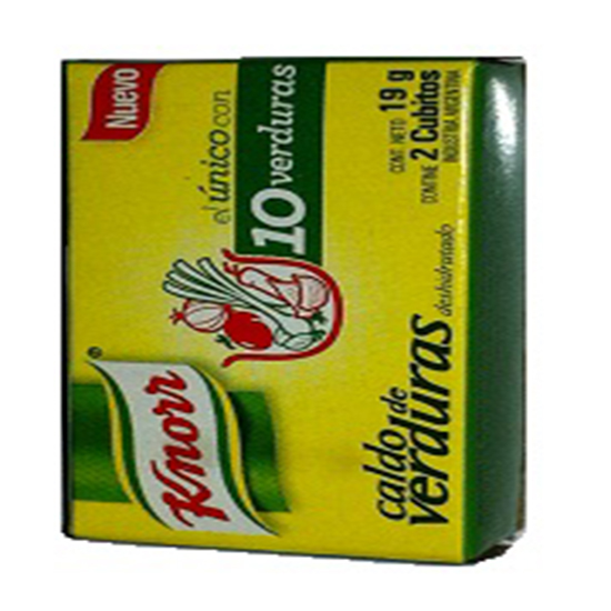 CALDO VERDURA X 2 KNORR