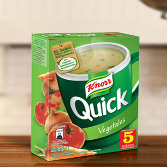 SOPA QUICK VEGETALES 5 SOBRES
