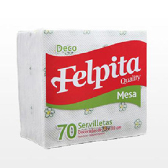 SERVILLETA FELP DECORADA 70 U