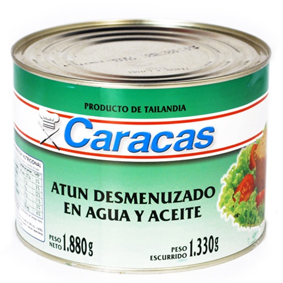 ATUN TROZO ACEITE CARACAS 1800 GR